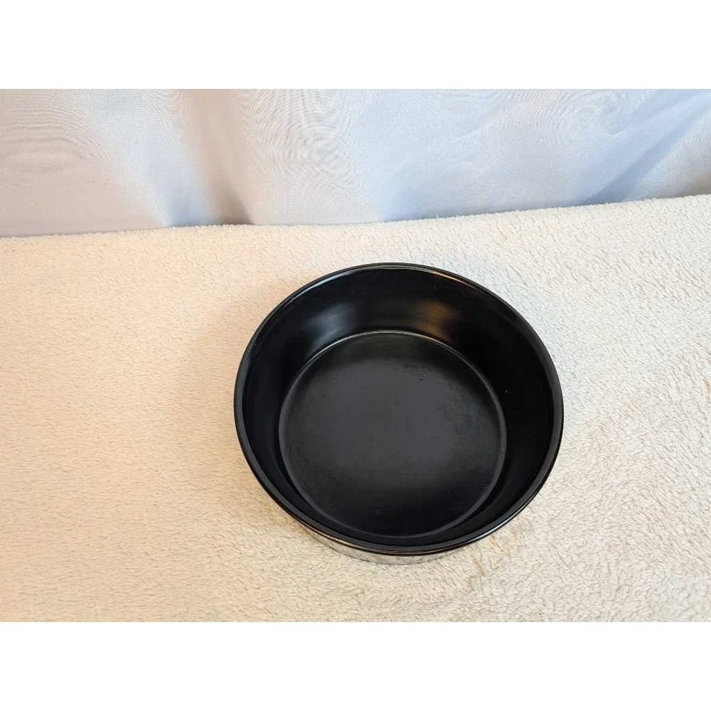 Gibson Everyday Ceramic Bowl Black Gray Animal Print Dishwasher Microwave‎ Safe
